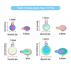 40 шт. 4 размера подвески из нержавеющей стали 304 с вакуумным покрытием PVD&nbsp;STAS-SC0002-32MC