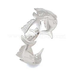 Браслеты-манжеты из нержавеющей стали 304 для женщин&nbsp;BJEW-P372-01P