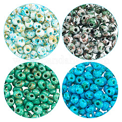 480 pz 4 colori perline di vetro picasso&nbsp;SEED-TA0001-07B