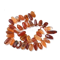 Натуральный красный агат бисер нитей&nbsp;G-C270-E02-01