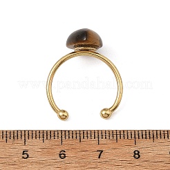 Anillos abiertos tipo brazalete de aventurina verde natural&nbsp;RJEW-JR01105