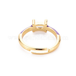 Манжеты из латуни с эмалью&nbsp;RJEW-T016-23C-NF