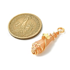 2 шт. подвески из натурального кварцевого кристалла с гальваническим покрытием&nbsp;PALLOY-JF03174-01