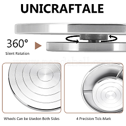 Алюминиевый двухсторонний поворотный круг для керамического скульптурного круга&nbsp;TOOL-WH0816-005P-02