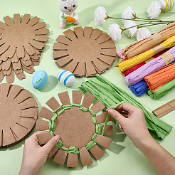 15 Stück Papierkarten mit Blumenstrickkorb&nbsp;DIY-WR0005-48