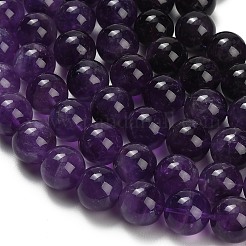 Natürlichen Amethyst Perlen Stränge&nbsp;G-S033-A01-16mm