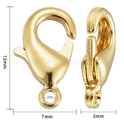 Fermoirs mousquetons en laiton&nbsp;X-KK-902-G-NF