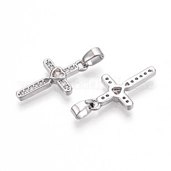 Латунные микро проложить кубического циркония подвески&nbsp;KK-T070-77P