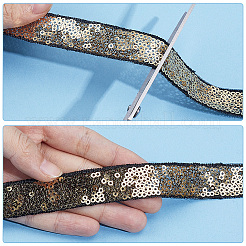 10 iarda di nastro di paillettes in poliestere&nbsp;OCOR-CY0004-70C