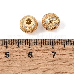 925 micro pavè di perline in argento sterling con zirconi trasparenti&nbsp;SE-CBAF1B2-14G