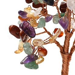 Decorazioni per alberi di natale con scaglie di pietre preziose naturali&nbsp;DJEW-K028-02E