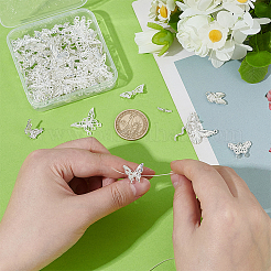 80 шт. 8 стиля наборы для самостоятельного изготовления украшений в виде бабочек&nbsp;FIND-WR0012-21