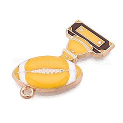 Подвески из эмалевого сплава на тему регби&nbsp;LS-ENAM-T021-04KCG