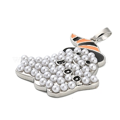 Pendentifs en laiton émaillé d'Halloween&nbsp;KK-F915-02B-P