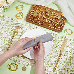 40 шт. Кольца для салфеток из сплава&nbsp;AJEW-PB0001-04