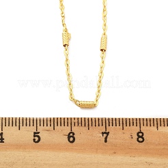 Colliers de chaîne de câble en laiton pour les femmes&nbsp;NJEW-D302-19G