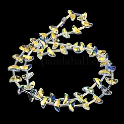 Гальванизируйте прозрачные стеклянные бусины&nbsp;EGLA-H112-05HP-01