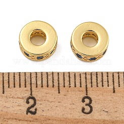 Cremagliera placcatura micro ottone spianare perline zirconi&nbsp;KK-U030-31G-04