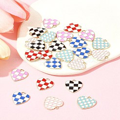 24шт 6 стиля подвески из сплава с эмалью&nbsp;ENAM-FS0002-37