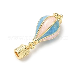 Подвески в виде воздушных шаров из латуни с эмалью&nbsp;KK-H254-01G-02