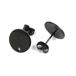 Accesorios para pendientes de acero inoxidable 304 con revestimiento iónico (IP)&nbsp;STAS-P198-25-12mm-B