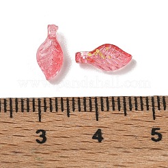 Pendentifs en acrylique transparent et feuille d'or&nbsp;AC-CBAF9C1-04A-01