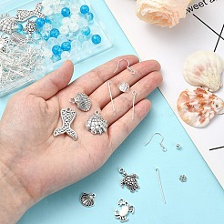 Наборы для изготовления висячих сережек из сплава морских животных своими руками&nbsp;DIY-YW0009-52