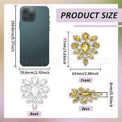 Стеклянные кабошоны со стразами&nbsp;RGLA-FG0001-28S-05