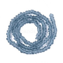 Матовые прозрачные стеклянные бусины&nbsp;LS-GLAA-N016-4mm-29