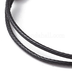 Изготовление регулируемого браслета из вощеного полиэфирного шнура&nbsp;AJEW-JB01317-03