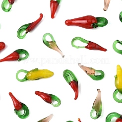 60 шт. 6 стиля подвески ручной работы в технике лэмпворк на осеннюю тематику&nbsp;LAMP-FS0001-48