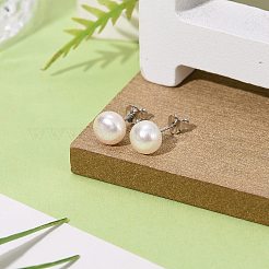 Regali di san valentino per lei 925 orecchini a bottone a sfera in argento sterling&nbsp;EJEW-D029-7mm-2