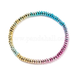 Cavigliera elasticizzata con perline in ematite sintetica da donna, colorato, diametro interno: 2-3/4 pollice (6.9 cm)
