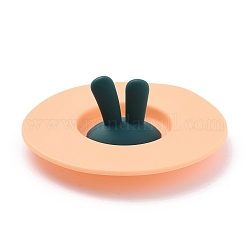 Силиконовые крышки для чашек, крышки для чайных чашек с кроличьими ушками, пыленепроницаемое уплотнение для кружек, розовые, 100x35 мм