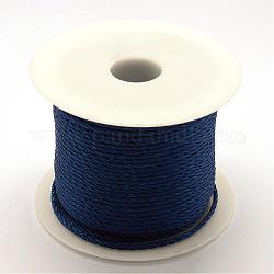 Hilo de nylon, azul de Prusia, 3.0mm, alrededor de 27.34 yarda (25 m) / rollo