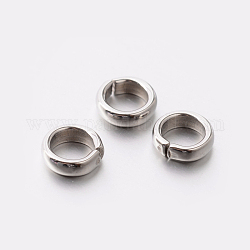 304 Stainless Steel Quick Link Connectors, Linking Rings, Stainless Steel Color, 6x2mm, Hole: 4mm, about 2mm inner diameter