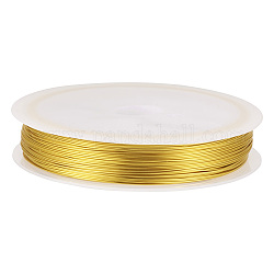 銅製ワイヤー  ラウンド  ゴールド  26ゲージ  0.4mm  約124.67フィート（38m）/ロール