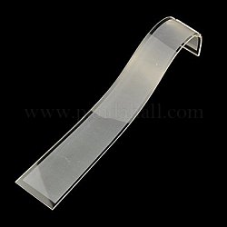 Organischen Glas Halskette Displays, weiß, 200x40x45 mm