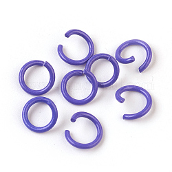 Anellini di Ferro, anelli di salto aperti, malva, 17 gauge, 8~8.5x1.2mm, diametro interno: 5~6mm
