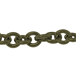 Iron Cable Chains, Unwelded, Nickel Free, Antique Bronze, 9.5x8x2mm