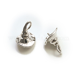 Chevilles en laiton, pour la fabrication de perles baroques de sorcière fantôme, chapeau de sorcière, platine, 14x13mm