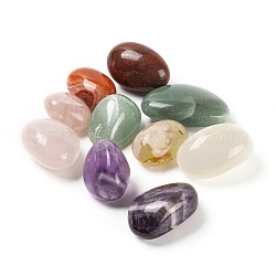 78 pièces 5 style améthys naturel & quartz rose & aventurine verte & agate du botswana & perles d'agate dendritique, pierres de guérison, pour 7 équilibrage des chakras, cristal thérapie, méditation, reiki, pierre roulée, gemmes de remplissage de vase, pas de trous / non percés, pépites, 21x16x10.5mm