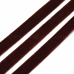 Односторонняя бархатная лента, кокосового коричневый, 3/8 дюйм (9.5~10 мм), о 50yards / рулон (45.72 м / рулон)