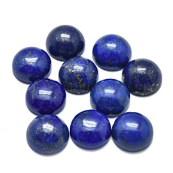 Cabochons en lapis lazuli naturel, demi-rond / dôme, 10x5mm