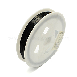 Tiger Tail Wire,Nylon-coated Stainless Steel,Black,0.38mm,about 196.85 Feet(60m)/roll,10 rolls/set
