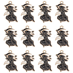 SUNNYCLUE 1 Box 24Pcs Gothic Charms Crow Charm Enamel Raven Beak Steampunk Charms Halloween Black Bird Doctor Charm for Jewelry Making Charms Necklace Bracelets Earrings Adult Craft DIY Supplies