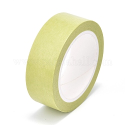 DIY сплошной цвет записки декоративные бумажные ленты, самоклеющиеся ленты, темно-зеленый, 15 мм, около 10 м / рулон