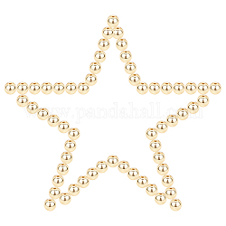 Sunnyclue 200pcs DIY Elektroplatte nicht magnetische synthetische Hämatit Perlen Stretch Armbänder Herstellung Kits, inklusive runder Perlen und elastischem Faden, Vergoldete, 8 mm, Bohrung: 1 mm, 100 Stück