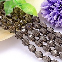 Chapelets de perles en imitation cristal autrichien ovale à facettes, grade AAA, tan, 13x10mm, Trou: 0.9~1mm, Environ 30 pcs/chapelet, 15.7 pouce