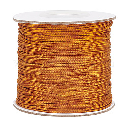 Fil de nylon pandahall elite 1 rouleau, cordon de noeud chinois, ronde, Pérou, 1mm, environ 100 mètres / rouleau